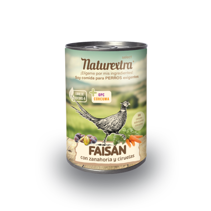 Comida Húmeda Naturextra Faisán 400g