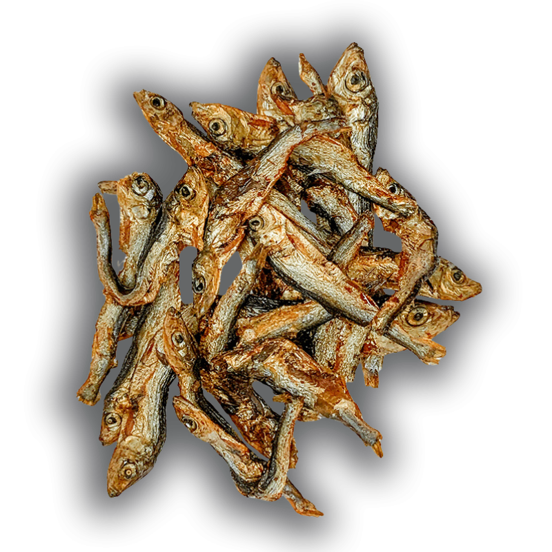 Peixinhos desidratados