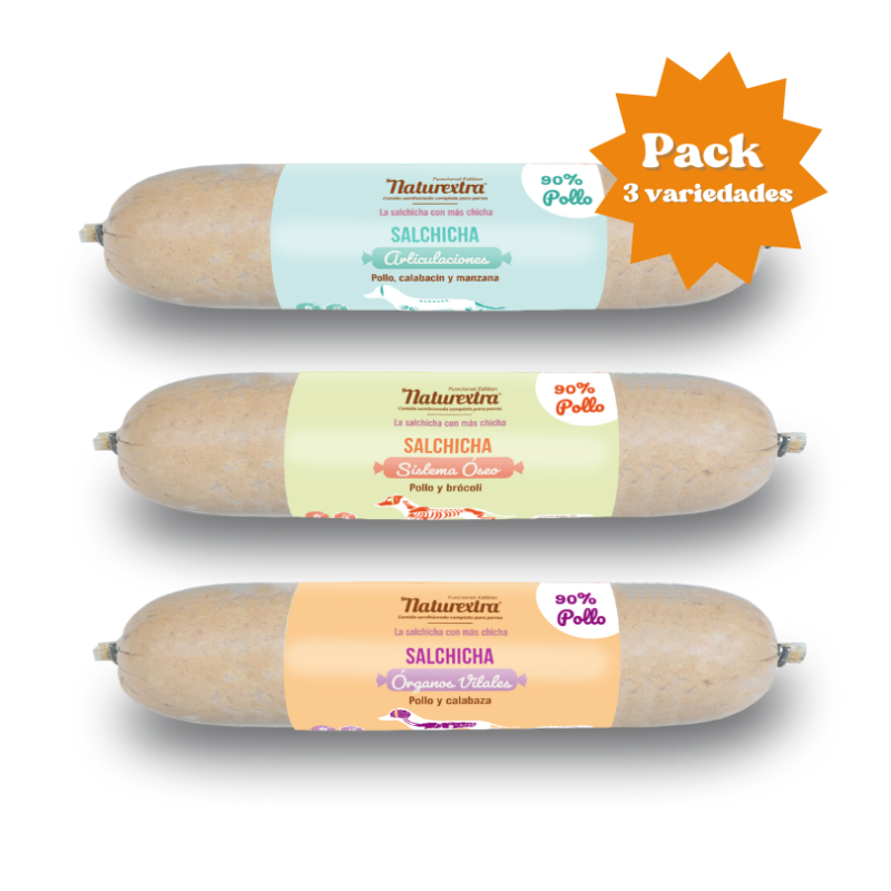 Pack salsichas 3 x 500 g