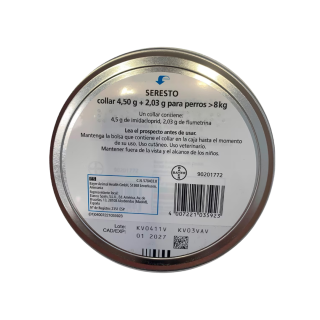 Collar Seresto antiparásitos para perros más de 8 kg