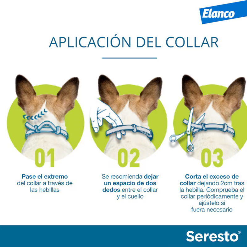 Collar seresto antiparásitos para perros menos de 8 kg