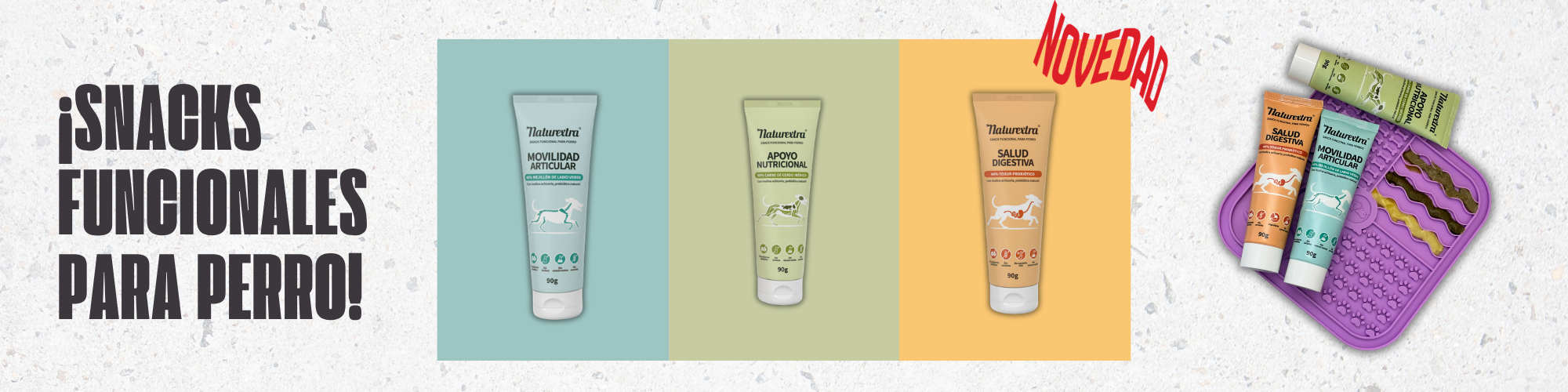 ¡Snacks Funcionales Para Perros! Lickmat… O directo del tubo. ? 